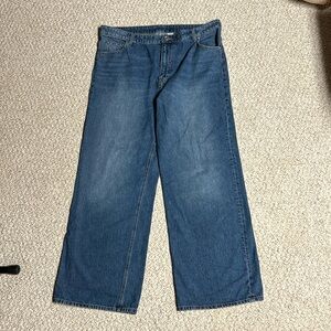 H&M ultra high waist wide leg jean